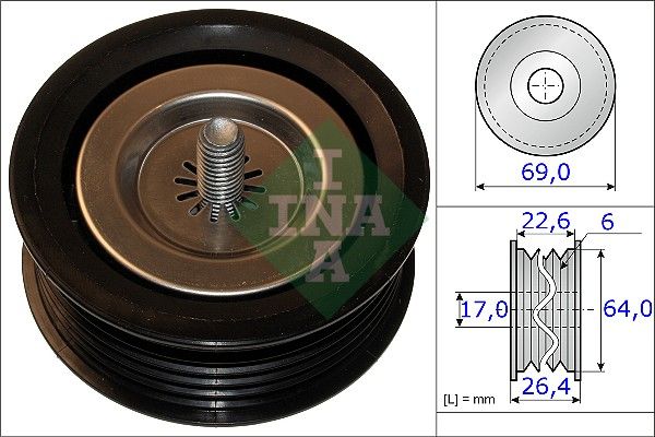 WILMINK GROUP Паразитный / ведущий ролик, поликлиновой ремень WG1253132